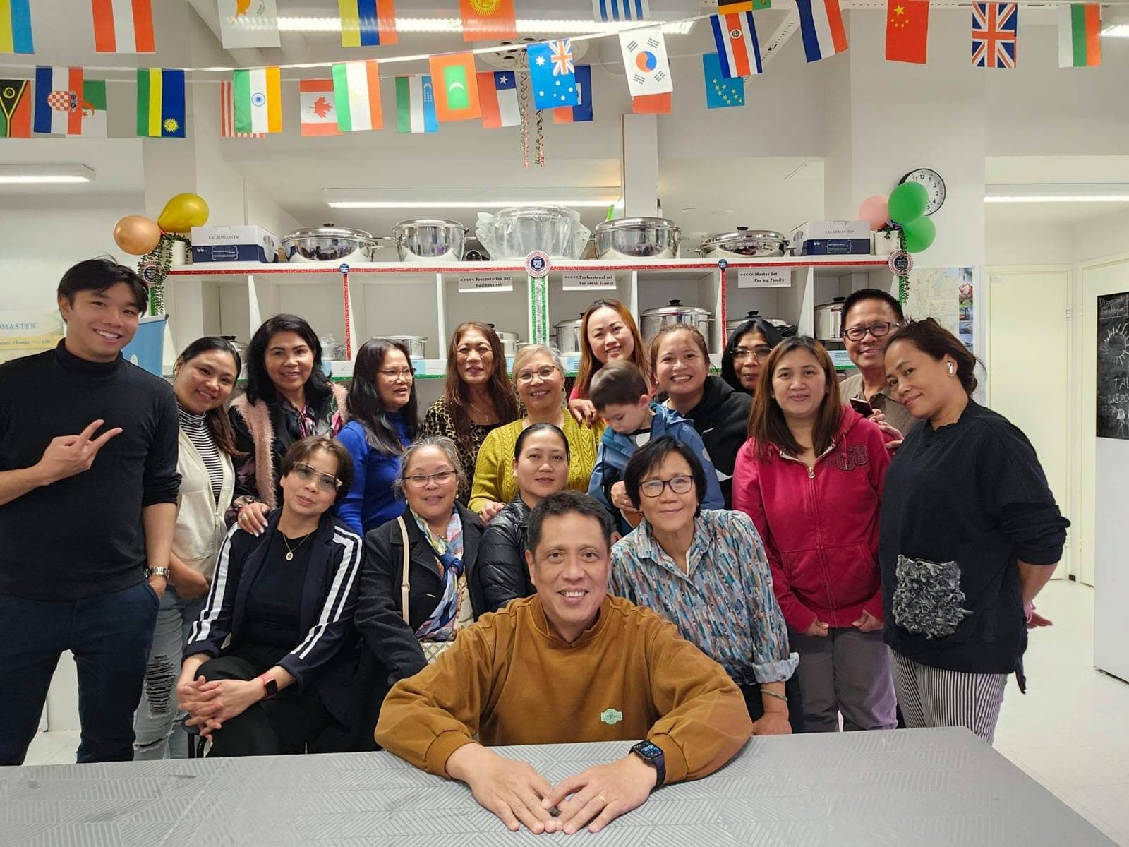 Guests gathered after a Vital Care in U cooking evening